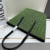 6930d7af6e68136f4d9b1657 Loewe & T Tote Embroidered Jacquard Fabric with Leather — Shopping Bag