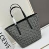 6930d7b46e68136f4d9b165c Loewe & T Tote Embroidered Jacquard Fabric with Leather — Shopping Bag