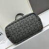 6930d7b66e68136f4d9b165f Loewe & T Tote Embroidered Jacquard Fabric with Leather — Shopping Bag
