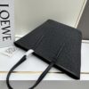 6930d7bb6e68136f4d9b1665 Loewe & T Tote Embroidered Jacquard Fabric with Leather — Shopping Bag