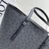 6930d7bd6e68136f4d9b166b Loewe & T Tote Embroidered Jacquard Fabric with Leather — Shopping Bag