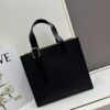 6930d7e86e68136f4d9b1699 Loewe Buckle Tote Without Zip, Deep Gray Crinkled Texture Handbag for Men, Model 3050