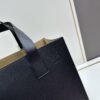 6930d7e96e68136f4d9b169a Loewe Buckle Tote Without Zip, Deep Gray Crinkled Texture Handbag for Men, Model 3050