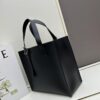6930d7ef6e68136f4d9b16a1 Loewe Buckle Tote Without Zip, Deep Gray Crinkled Texture Handbag, Men's Gray Tote Bag Model 3050