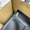 6930d7f26e68136f4d9b16a6 Loewe Buckle Tote Without Zip, Deep Gray Crinkled Texture Handbag, Men's Gray Tote Bag Model 3050