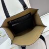 6930d7f46e68136f4d9b16a8 Loewe Buckle Tote Without Zip, Deep Gray Crinkled Texture Handbag, Men's Gray Tote Bag Model 3050