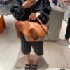 6930d7ff6e68136f4d9b16b9 Loewe🌟 Classic Calfskin Elephant Handbag Arrived 👏