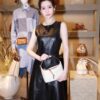 6930d8236e68136f4d9b16ee Large Loewe Cubi Monogram Lunch Box Bag – Fabric with Brown Trim