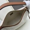 Large Loewe Cubi Monogram Lunch Box Bag – Fabric with Brown Trim