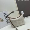 6930d8346e68136f4d9b1707 Small Loewe Cubi Vintage Floral Lunch Bag – Brown
