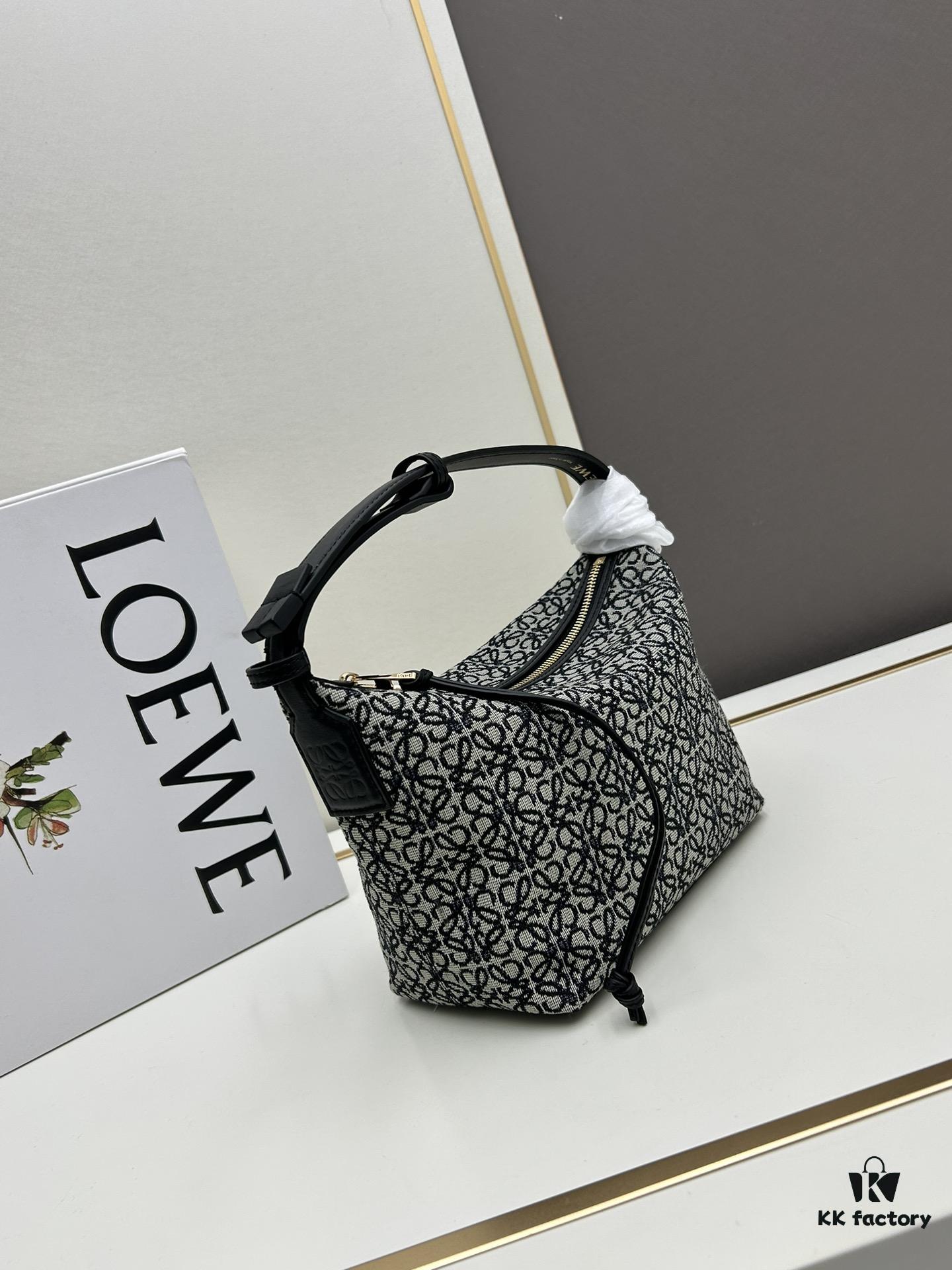 6930d8346e68136f4d9b1709 Small Loewe Cubi Vintage Floral Lunch Box Bag - Brown