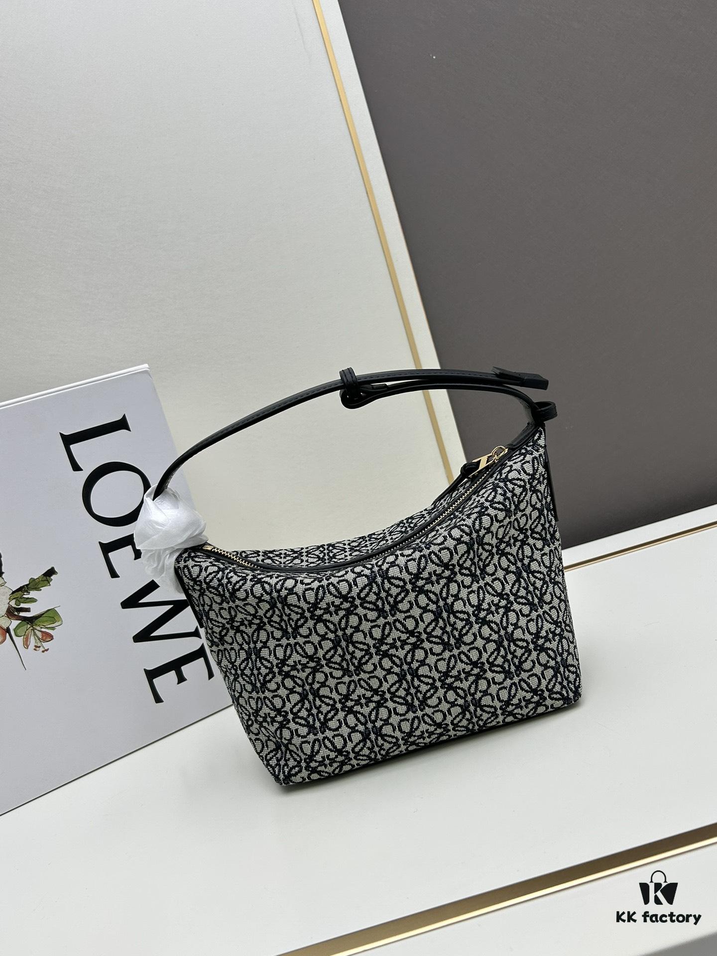 6930d8346e68136f4d9b170a Small Loewe Cubi Vintage Floral Lunch Box Bag - Brown