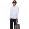 Leather and Fabric Loewe Buckle Tote Bag