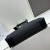 Leather and Fabric Loewe Buckle Tote Bag