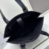 Leather and Fabric Loewe Buckle Tote Bag