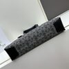 Leather and Fabric Loewe Buckle Tote Bag