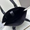 Leather and Fabric Loewe Buckle Tote Bag