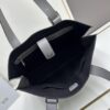 Leather and Fabric Loewe Buckle Tote Bag