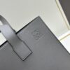 Leather and Fabric Loewe Buckle Tote Bag