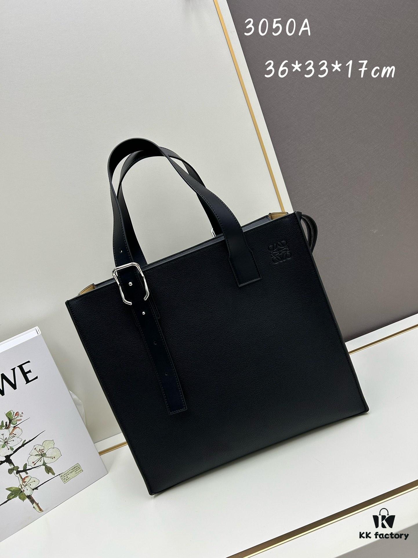 6930d87e6e68136f4d9b1766 Loewe Buckle Tote Bag, New Zip Version Men's Tote, Model 3050A