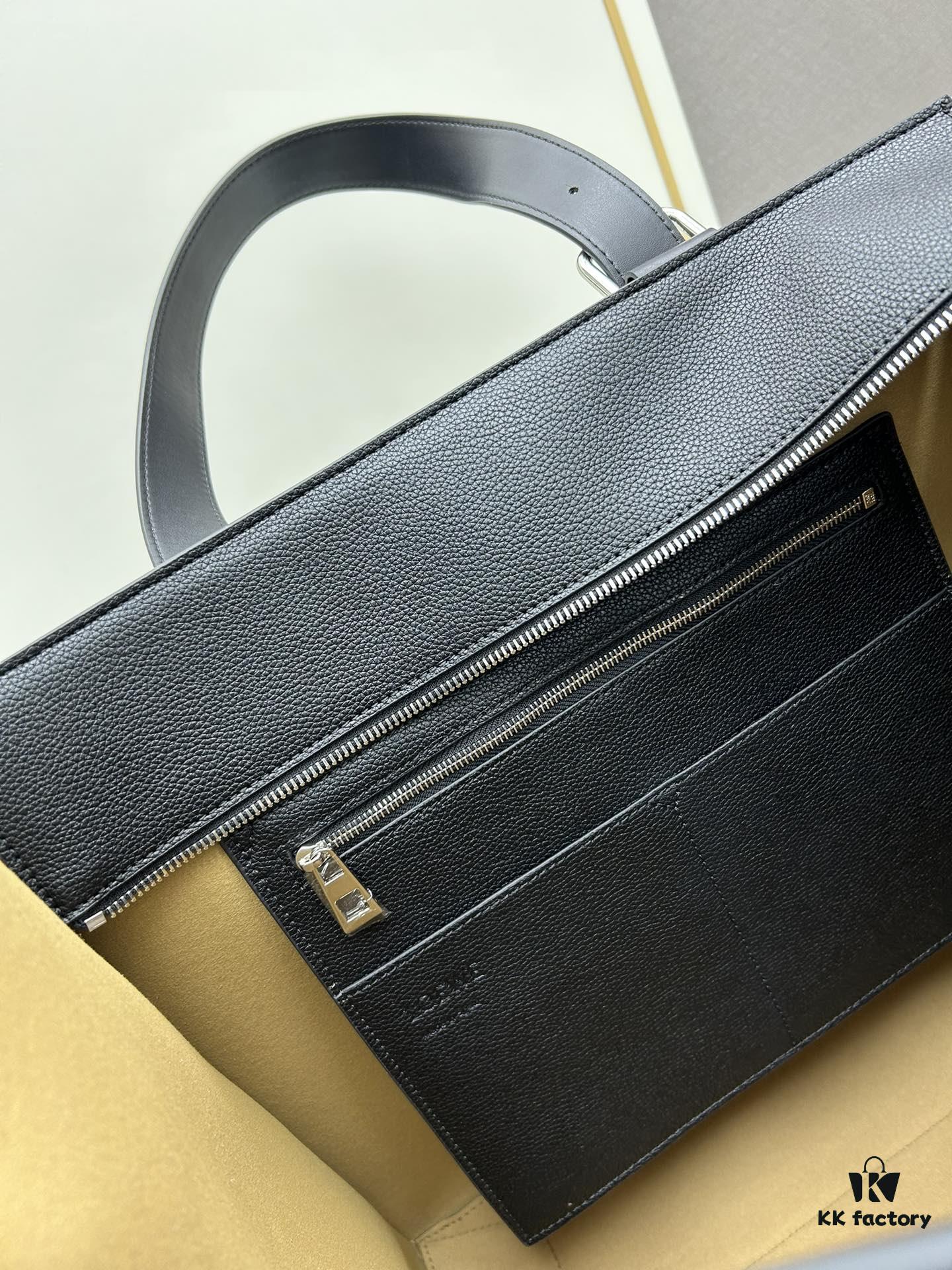 6930d8826e68136f4d9b176d Loewe Buckle Tote Bag, New Zip Version Men's Tote, Model 3050A