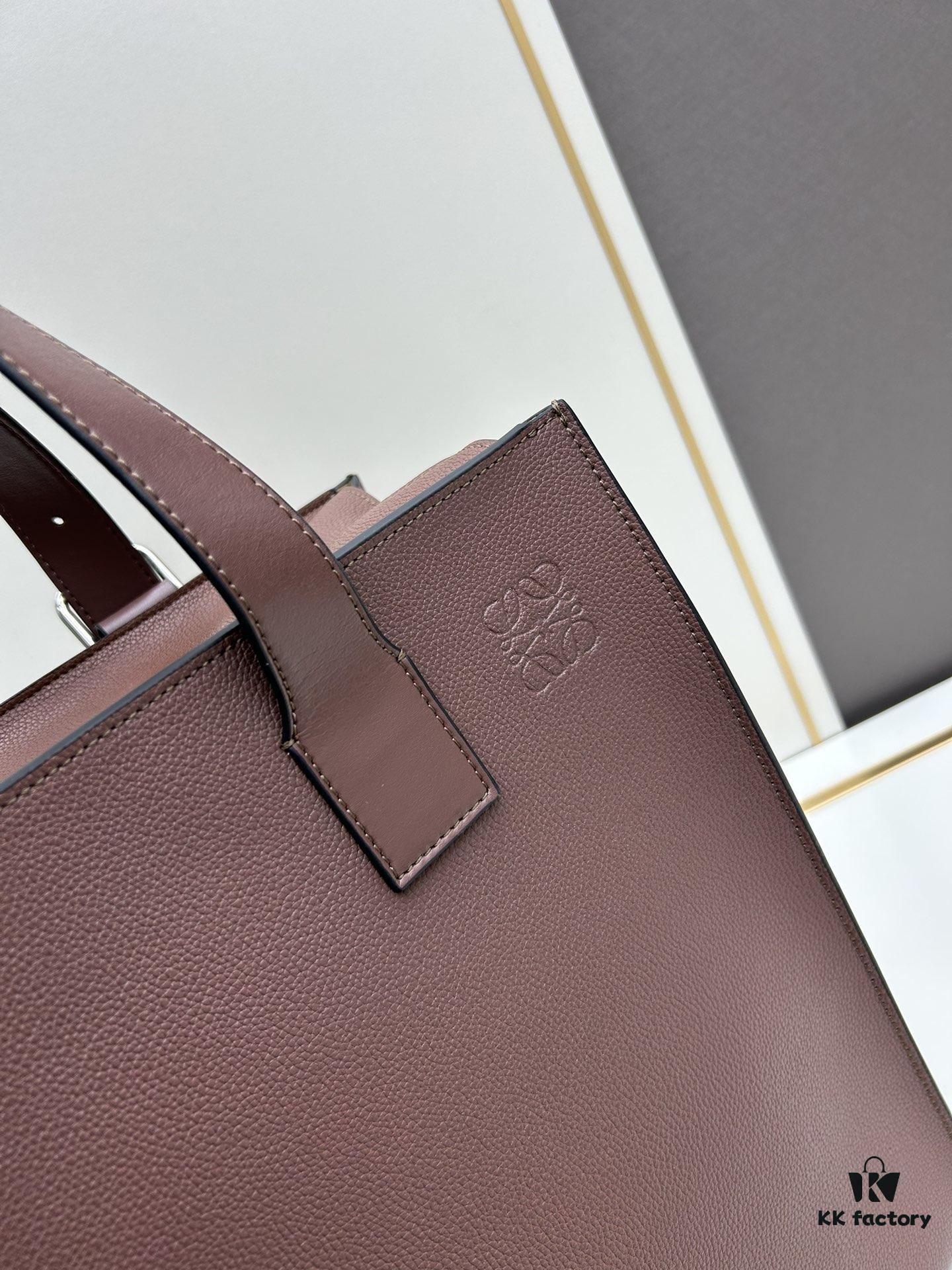 6930d8846e68136f4d9b1770 Loewe Buckle Tote Bag, New Zip Version Men's Tote Model 3050A