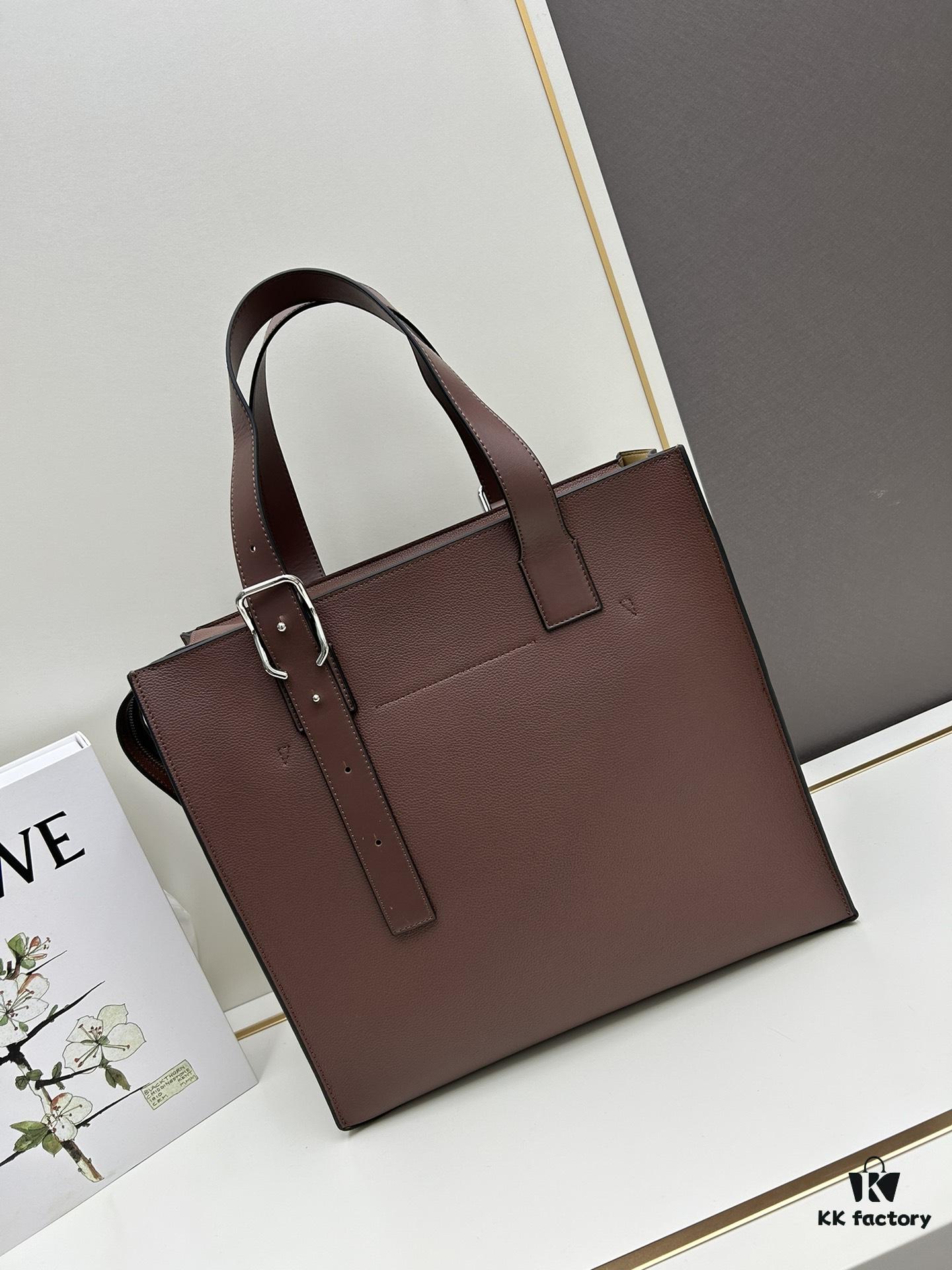 6930d8846e68136f4d9b1771 Loewe Buckle Tote Bag, New Zip Version Men's Tote Model 3050A