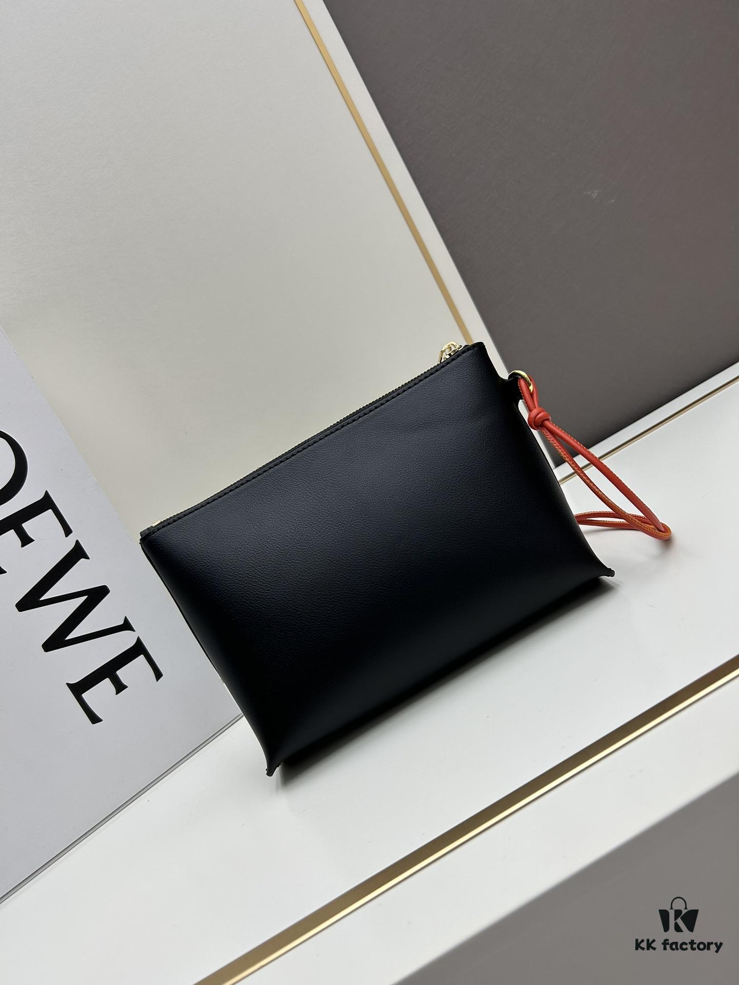 6930d88c6e68136f4d9b177f 2024 New Arrival Knot T Shiny Nappa Calf Leather Clutch Bag Model S3045