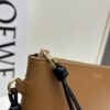 2024 New Arrival Clutch Bag Model S3045 Shiny Nappa Calf Leather Knot T Clutch with Contrast Bow Zipper Pull and Wrist Strap