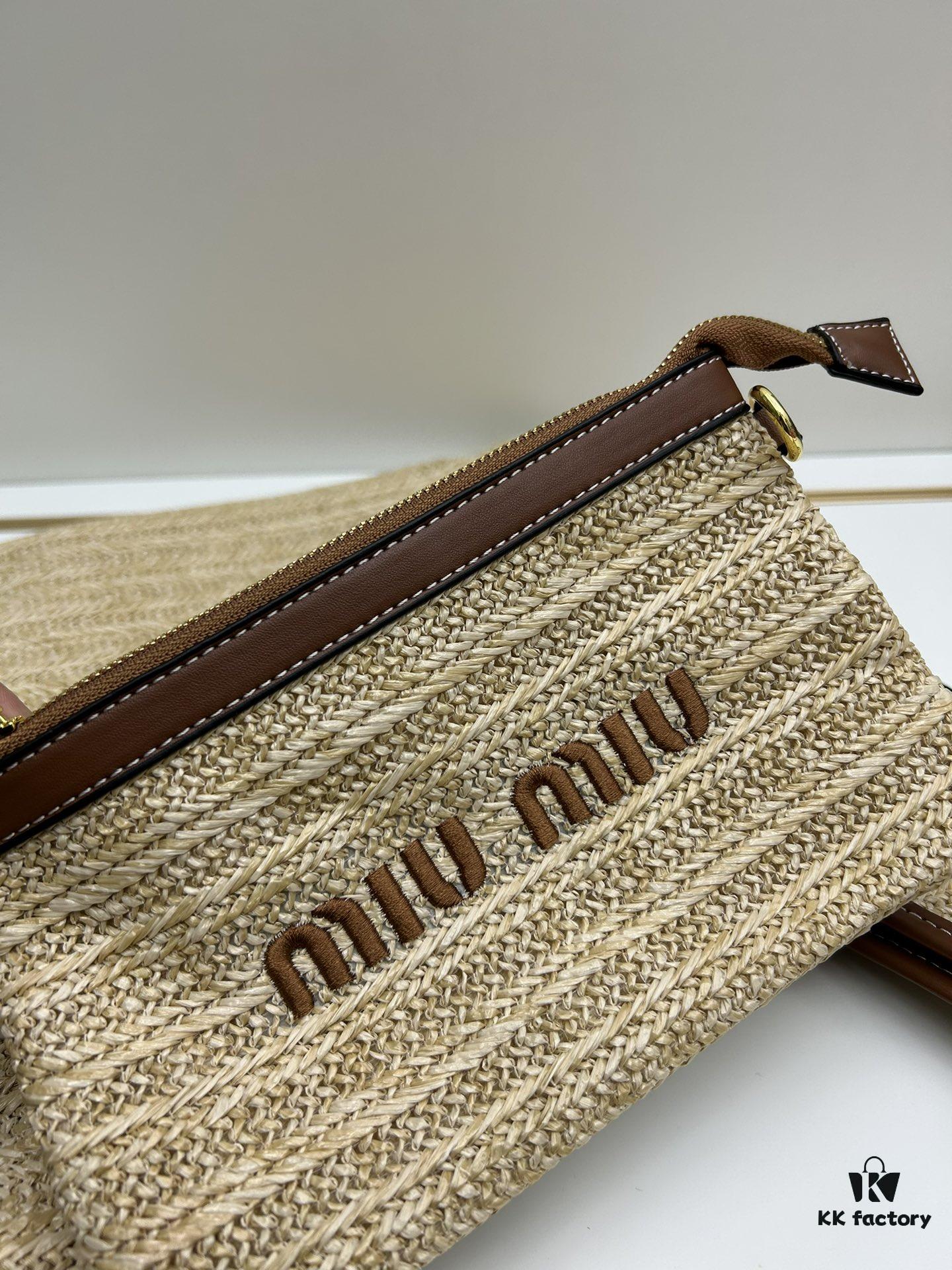6930d8b26e68136f4d9b17aa New Arrival MiuMiu Rattan Bag – Perfect for Everyday Use