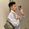 6930d8bf6e68136f4d9b17ba Loewe New Soft Smooth Calfskin Leather and Jacquard Fabric Military Messenger Bag for Men