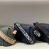 6930d8c06e68136f4d9b17bc Loewe New Soft Smooth Calfskin Leather and Jacquard Fabric Military Messenger Bag for Men