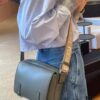 6930d8d36e68136f4d9b17ce Loewe New Soft Smooth Cowhide Leather and Jacquard Fabric Military Messenger Bag for Men