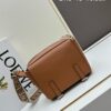 6930d8db6e68136f4d9b17d6 Loewe New Soft Smooth Cowhide Leather and Jacquard Fabric Military Messenger Bag for Men