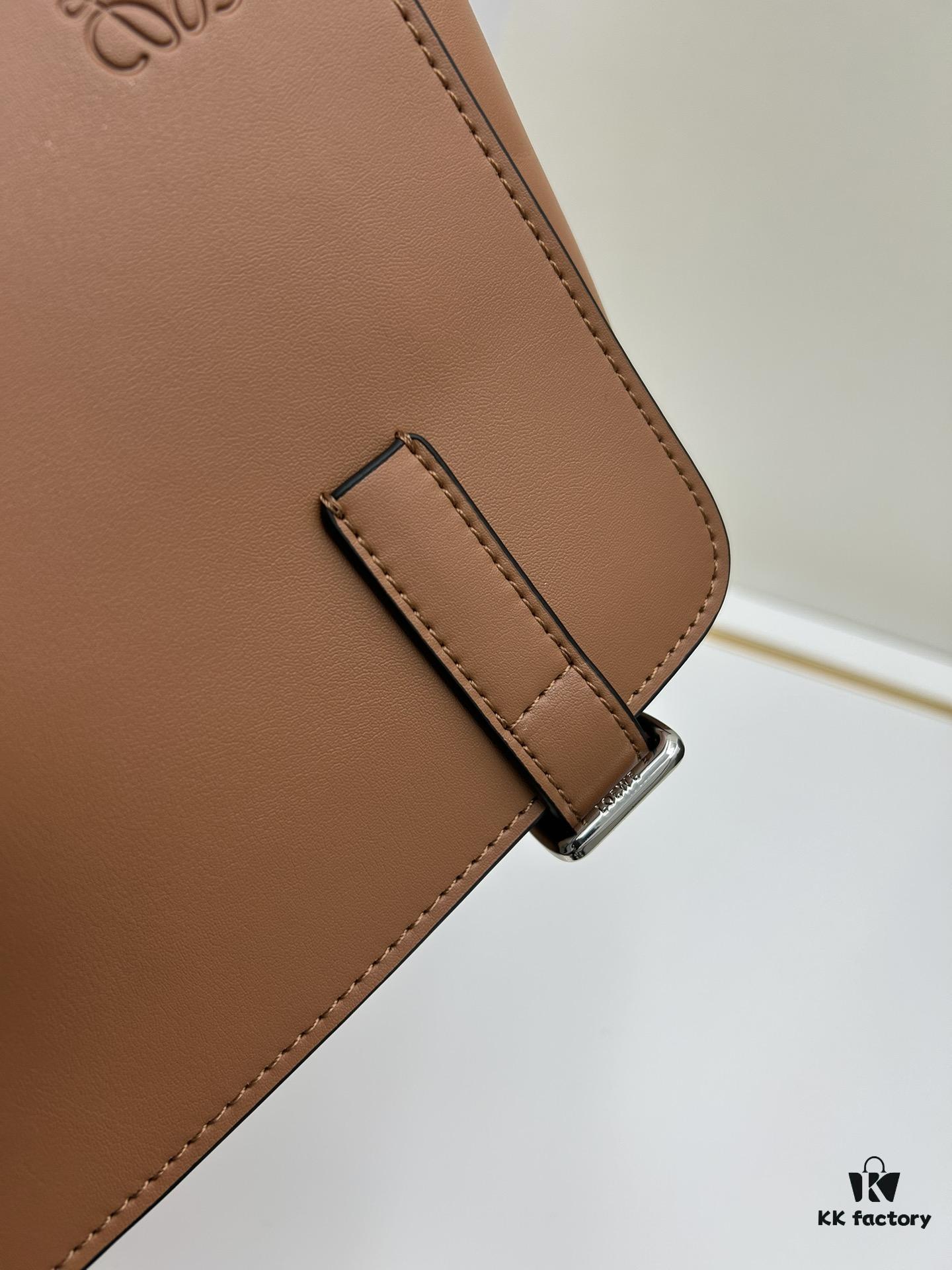 6930d8e06e68136f4d9b17db Loewe New Soft Smooth Cowhide Leather and Jacquard Fabric Military Messenger Bag for Men