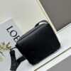 6930d8e56e68136f4d9b17df Loewe New Soft Smooth Calfskin Leather and Jacquard Fabric Military Messenger Bag for Men