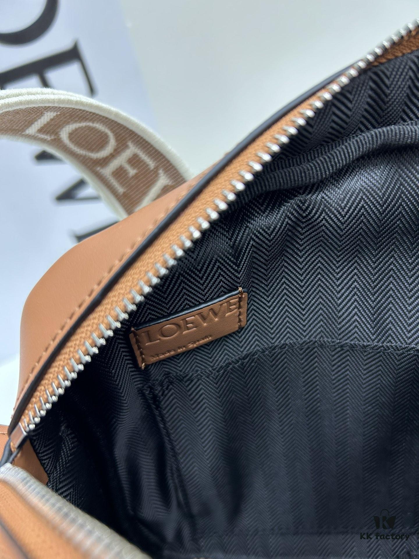 6930d8e56e68136f4d9b17e0 Loewe New Soft Smooth Cowhide Leather and Jacquard Fabric Military Messenger Bag for Men