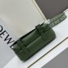 6930d8ee6e68136f4d9b17ed Loewe New Soft Smooth Cowhide Leather and Jacquard Fabric Military Messenger Bag for Men