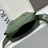 6930d8f26e68136f4d9b17ef Loewe New Soft Smooth Cowhide Leather and Jacquard Fabric Military Messenger Bag for Men