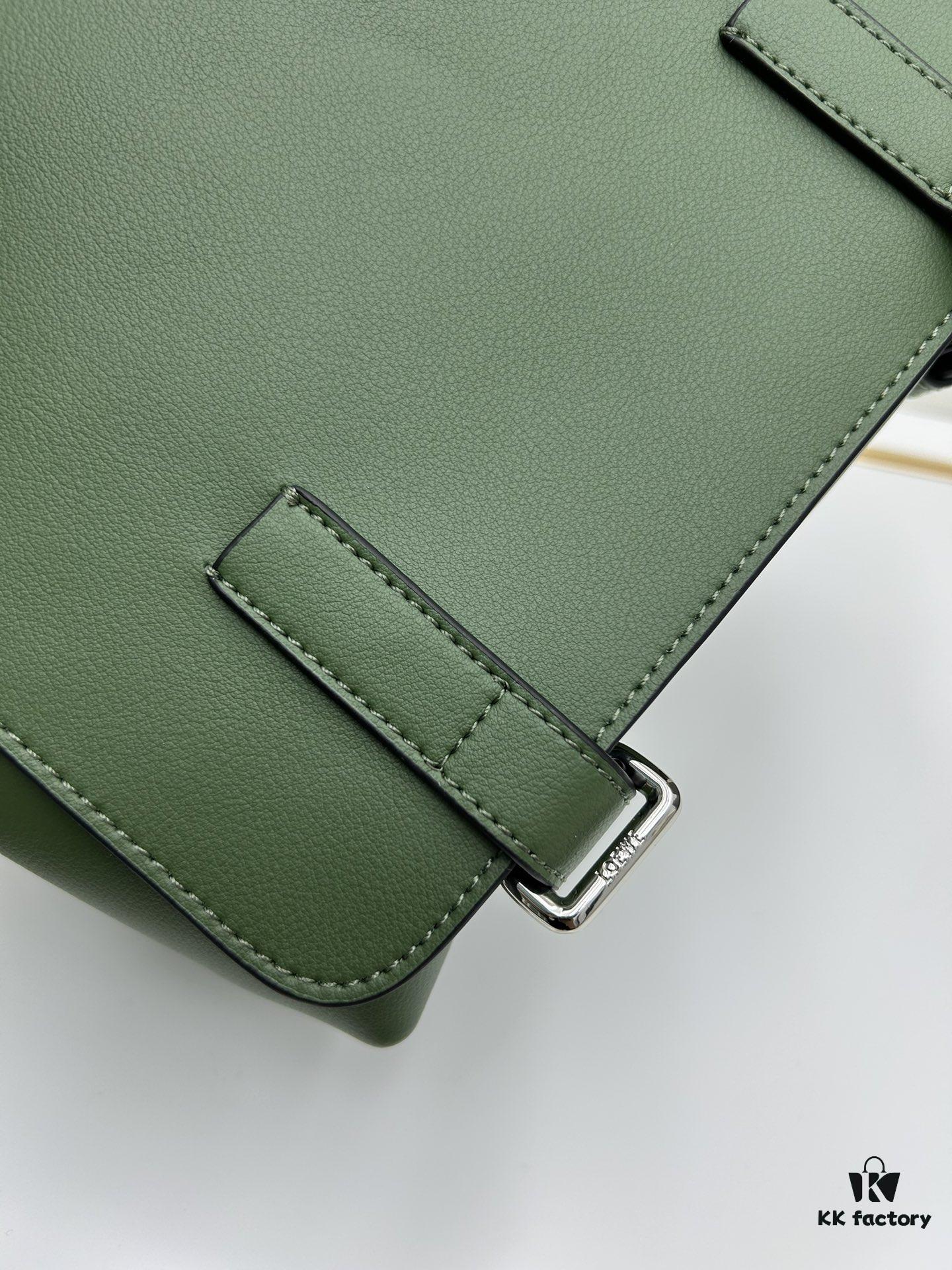 6930d8f26e68136f4d9b17f3 Loewe New Soft Smooth Cowhide Leather and Jacquard Fabric Military Messenger Bag for Men