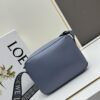 6930d8f46e68136f4d9b17f5 Loewe New Soft Smooth Calfskin Leather and Jacquard Fabric Military Messenger Bag for Men