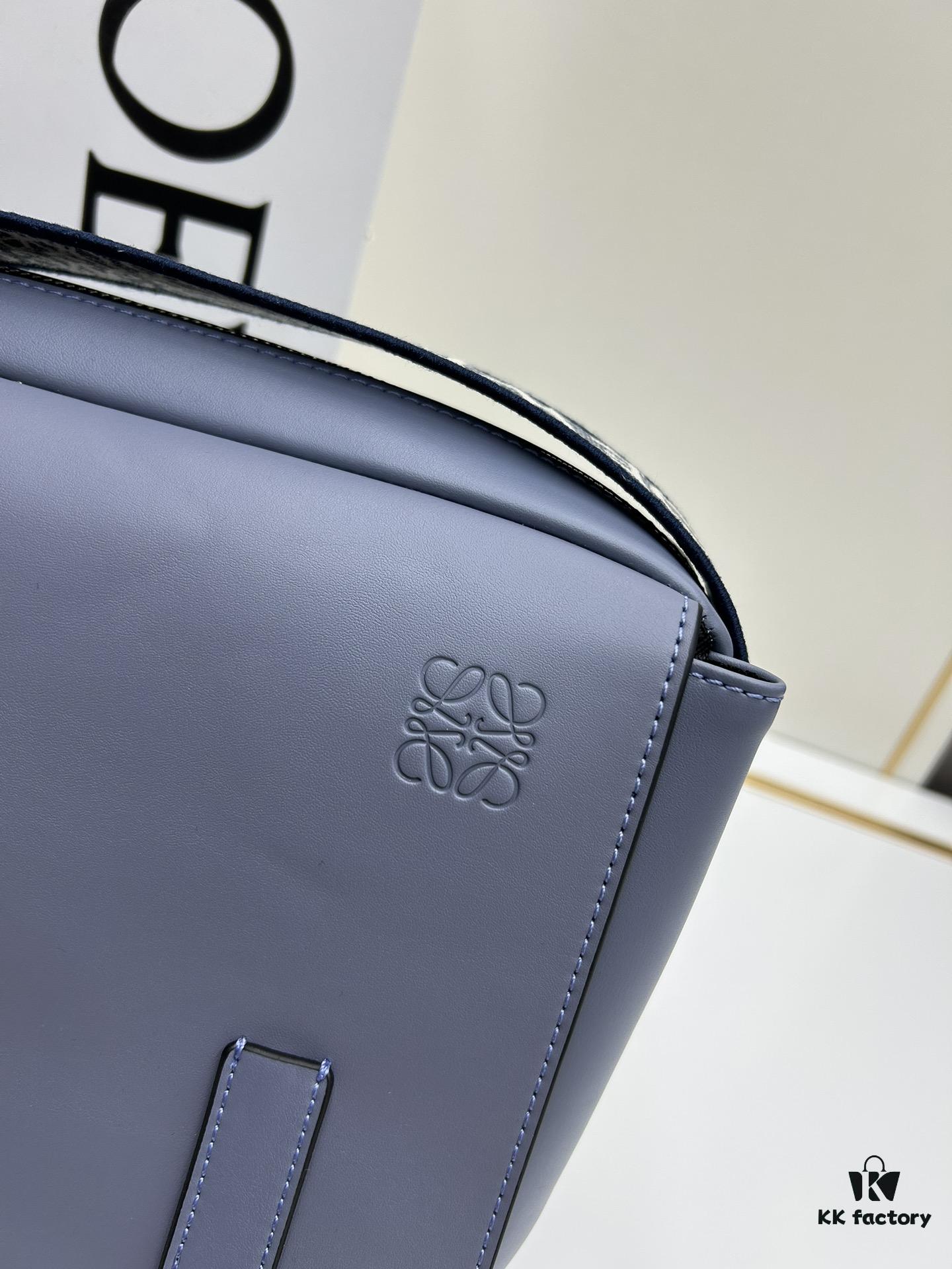 6930d8f76e68136f4d9b17f7 Loewe New Soft Smooth Calfskin Leather and Jacquard Fabric Military Messenger Bag for Men