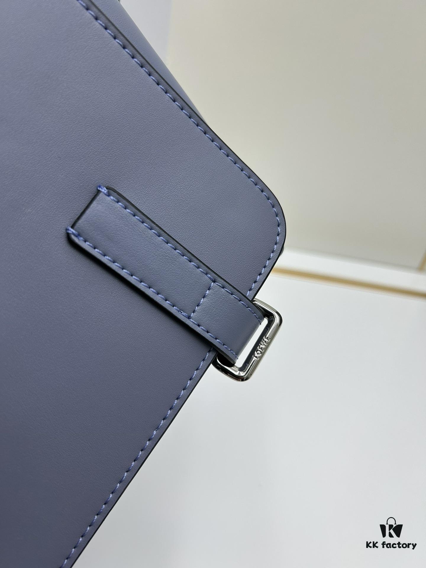 6930d8f86e68136f4d9b17f8 Loewe New Soft Smooth Calfskin Leather and Jacquard Fabric Military Messenger Bag for Men