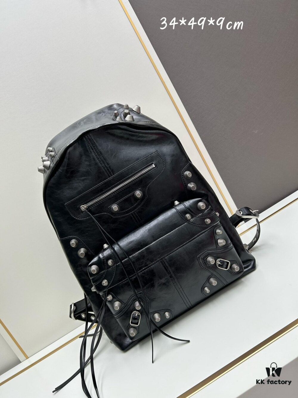 6930d91e6e68136f4d9b1837 Genuine Leather Ba1enciaga Le Cagole Studs Backpack – A Stylish Accessory That Elevates Your Entire Outfit