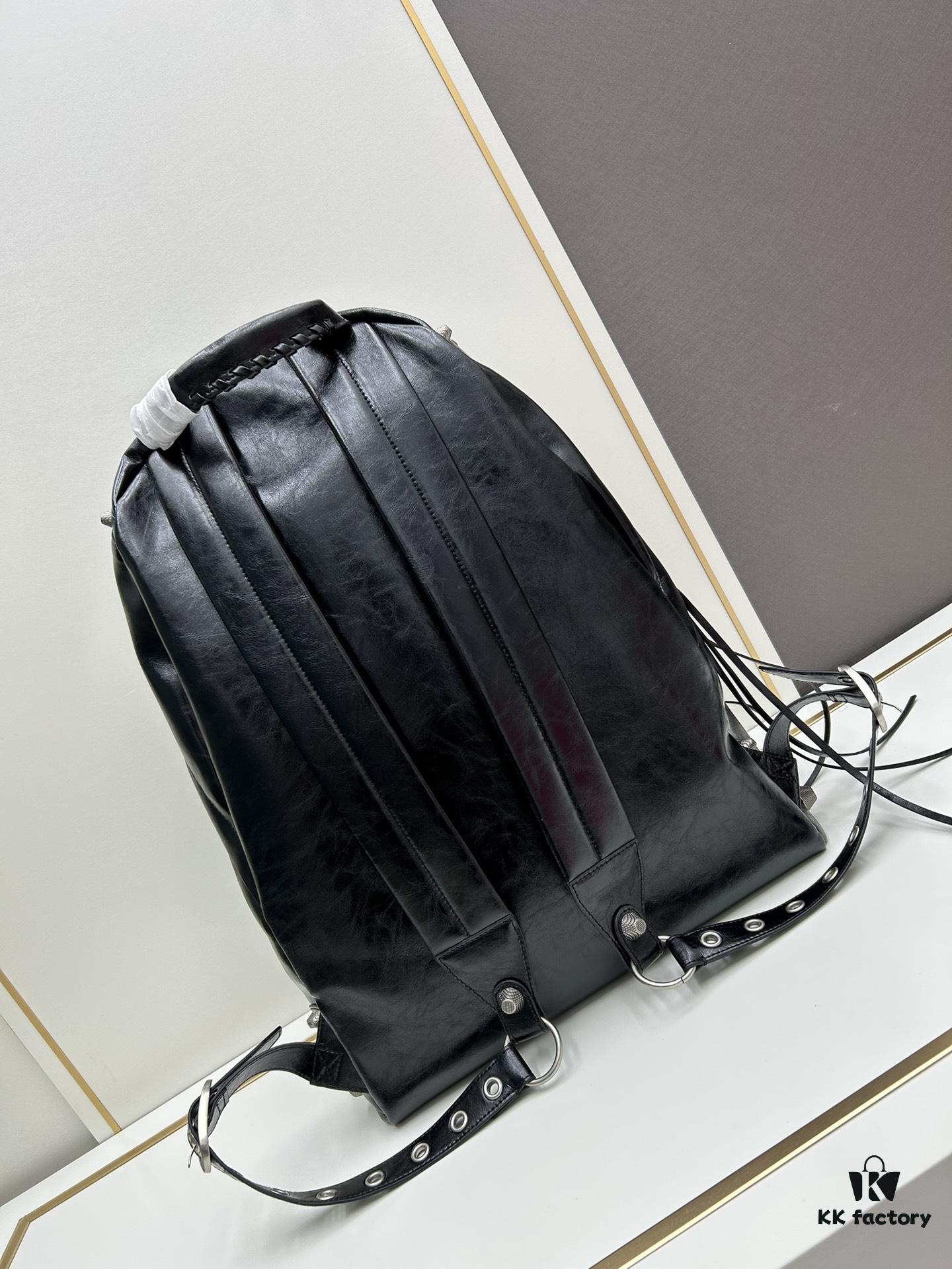 6930d91f6e68136f4d9b183a Genuine Leather Ba1enciaga Le Cagole Studs Backpack – A Stylish Accessory That Elevates Your Entire Outfit