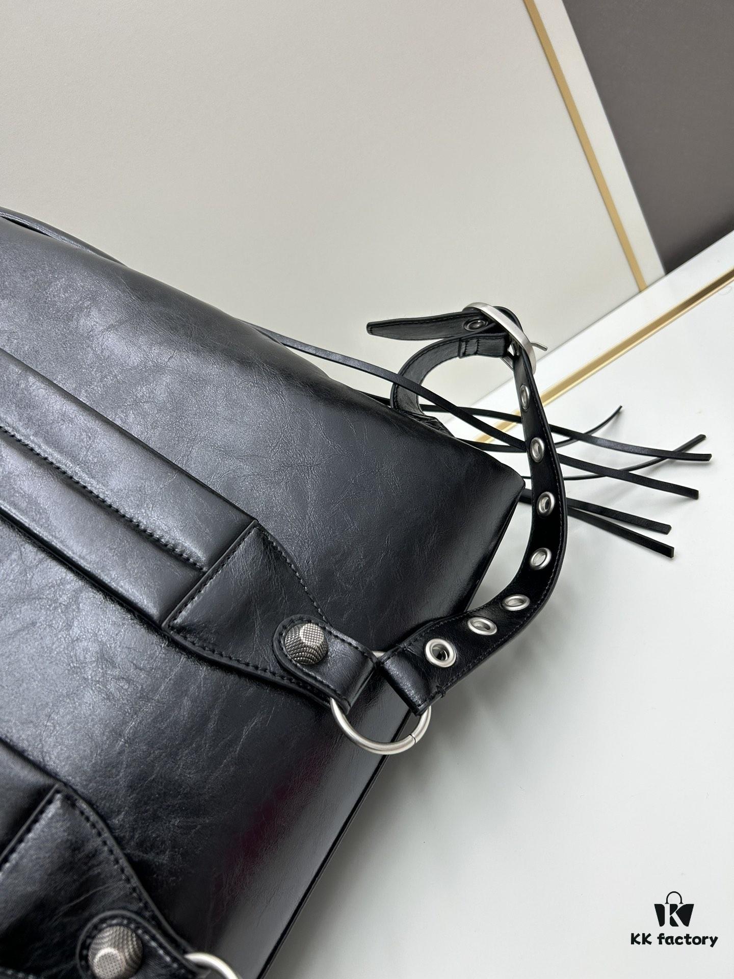6930d9226e68136f4d9b183e Genuine Leather Ba1enciaga Le Cagole Studs Backpack – A Stylish Accessory That Elevates Your Entire Outfit