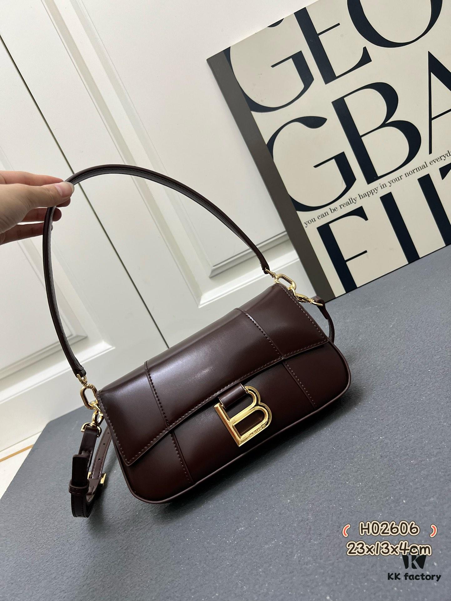 6930d97e6e68136f4d9b18b1 Genuine Top-Layer Cowhide Leather Bag 🎁 Balenciaga Paris, Size 23x13x4cm, 2025 New Arrival Niche Style Handbag 🛍️ Essential for Early Risers