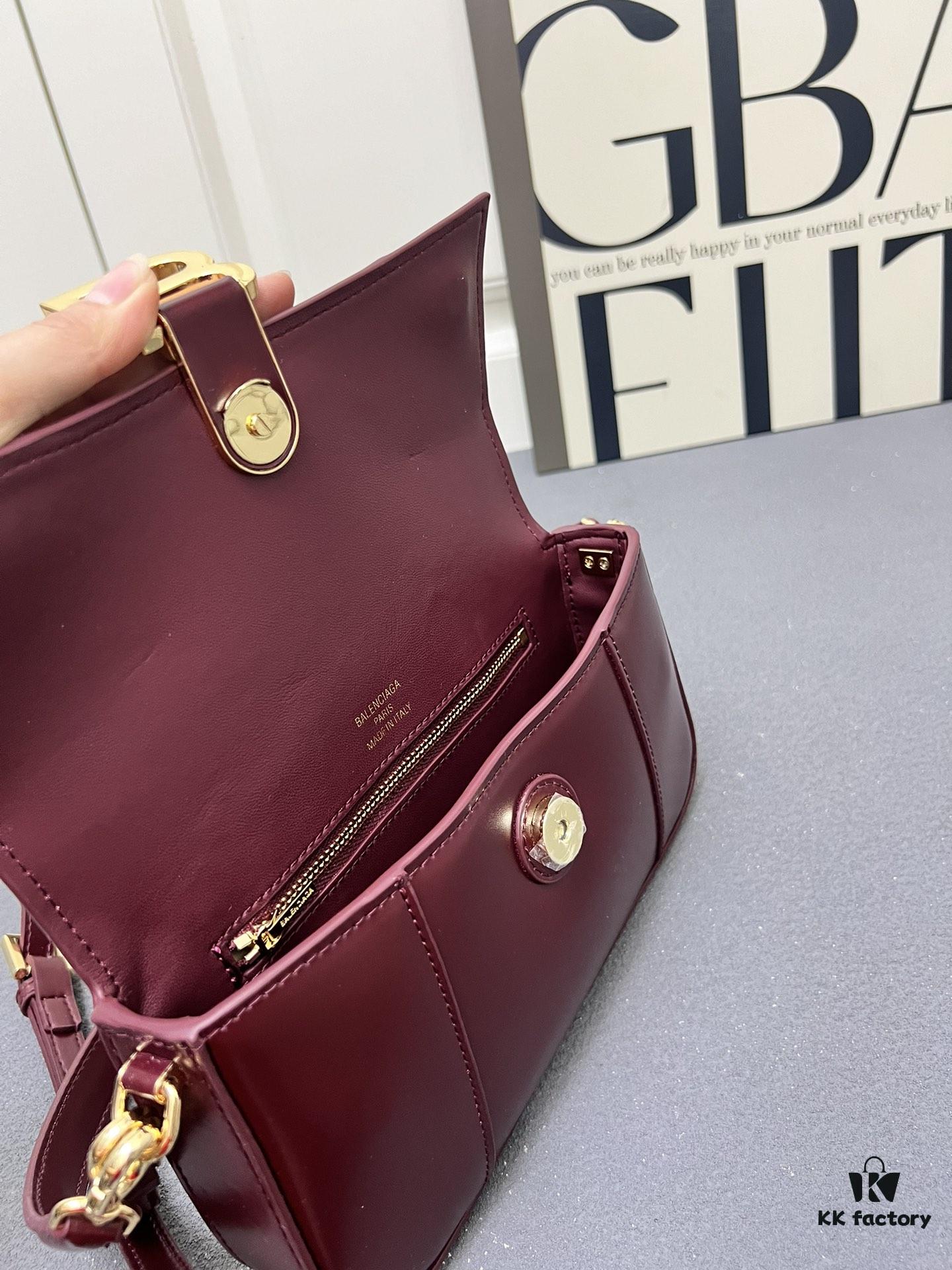 6930d97e6e68136f4d9b18b2 Top Grain Leather Balenciaga Paris, 23x13x4cm, 2025 New Arrival Niche Bag