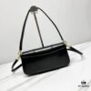 6930d99c6e68136f4d9b18de Hot Selling Genuine BALENCIAGA Hourglass Crossbody Bag in Black and Gold Plain Texture - Large Size
