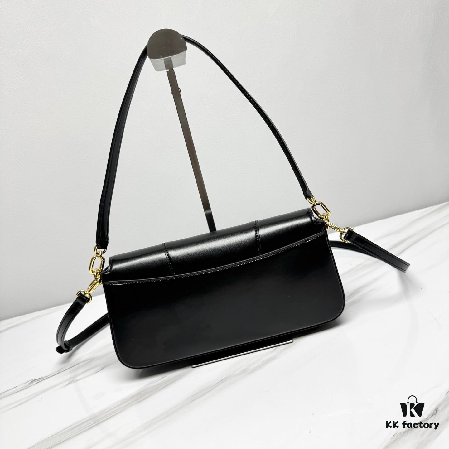 6930d99c6e68136f4d9b18de Hot Selling Genuine BALENCIAGA Hourglass Crossbody Bag in Black and Gold Plain Texture - Large Size